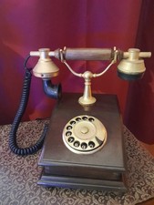 Telefono vintage legno - telefono, in