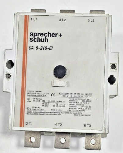 Sprecher schuh ca6 - sprecher+schuh, ca6-210-ei