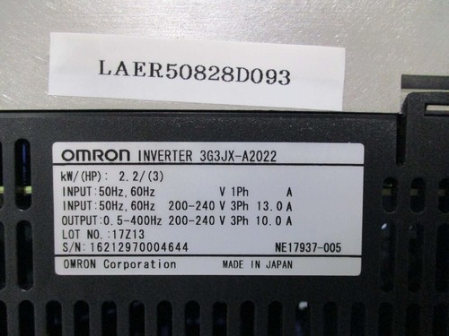 Inverter vfd omron 3g3jx - inverter,