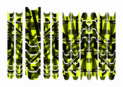 Set adesivi telaio design - , neon