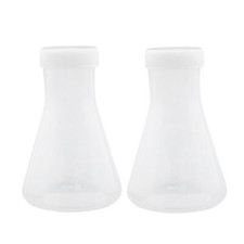 Beuta Da Laboratorio   in Plastica Graduata Da 2 Pezzi Da 100 Ml con Tappo,