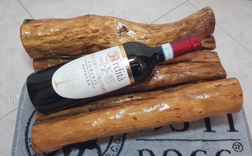 Ceppo portabottiglie legno - ceppo,