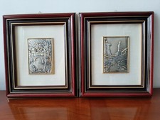 2 Quadri su Lastra Argento
