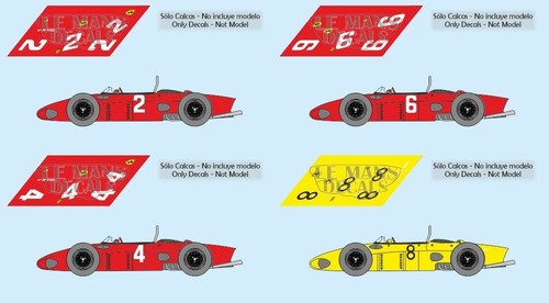 Decalcomanie ferrari 156 gp - decalcomanie,
