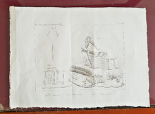 stampa d'epoca acquavite pluviometro trita paglia da rivista  '800