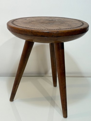 Sgabello vintage teak - sgabello,
