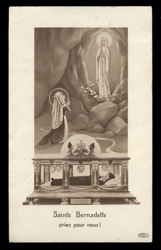 Santino holy card bernadette - santino-holy, card"s.bernadette