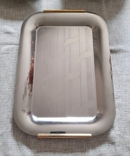 VASSOIO IN ACCIAIO CON DECORO