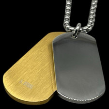 Collana Uomo Targhetta