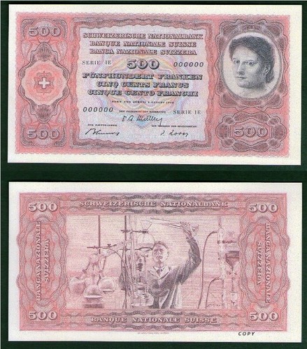Svizzera 500 franchi - svizzera, 1949