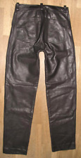 Unico + Sfoderabile Uomo- Jeans IN Pelle/Pantaloni Pelle Unisex Circa W28 "/ L30