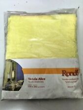 Tenda tessuto stropicciato 150x280cm interni finestra arredo casa Alice giallo