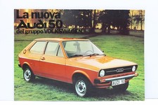 brochure depliant audi 50 volkswagen 1974 audi nsu auto epoca vintage poster