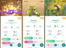 Pokémon PTC Go Kyogre Groudon