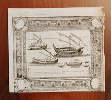 BARCHE IMBARCAZIONI NAUTICA ANTICA STAMPA