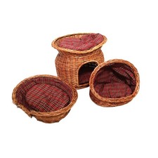 cuccia in vimini lettiera per