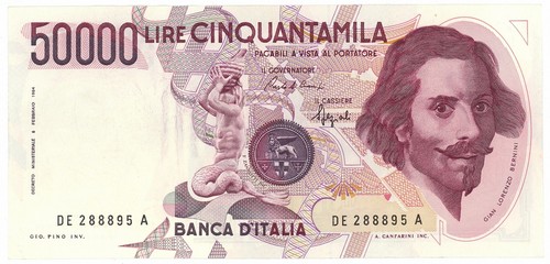 50000 lire gian lorenzo - lire,
