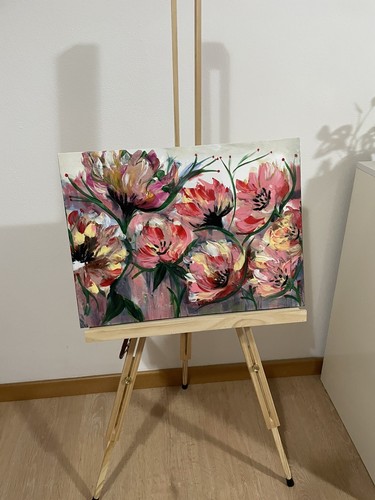 Quadro moderno dipinto mano - a,