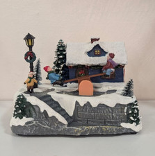 NATALE GIOSTRINA Giostrina Bambini Carillon Led Movimento con Luci Villaggio