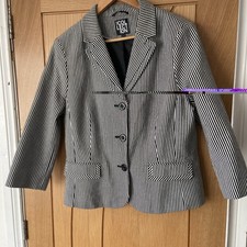 Giacca blazer leggero gessato