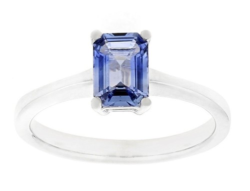 Anello carati zaffiro blu - anello,