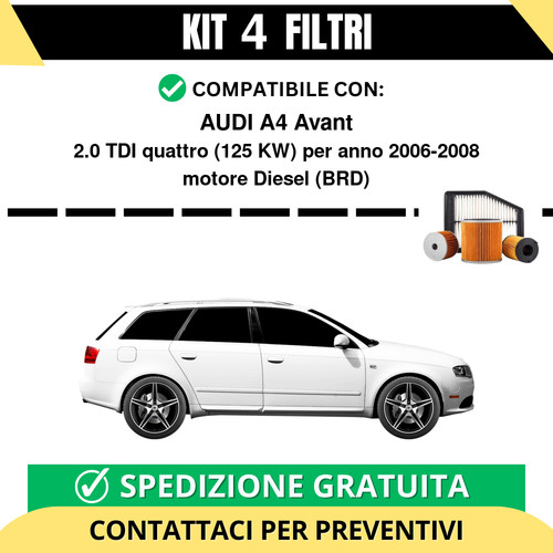 Kit filtri tagliando - kit, 4