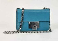 Splendida Occasione! JIMMY CHOO Borsetta  Tracolla in Pelle Verde Petrolio usata