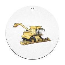 2 palline di Natale piatte "Mietitrebbia" da 70 mm (CB00125274)