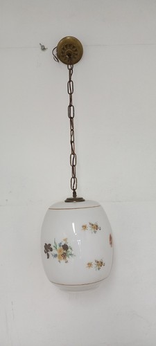 Lampadario vetro satinato - in,