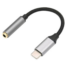 Adattatore Audio per Cuffie da USB-C a Jack 3.5Mm Cavo Dongle Aux
