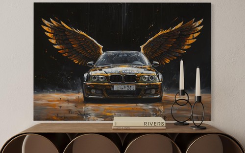 Quadro tela arte motore - quadro,