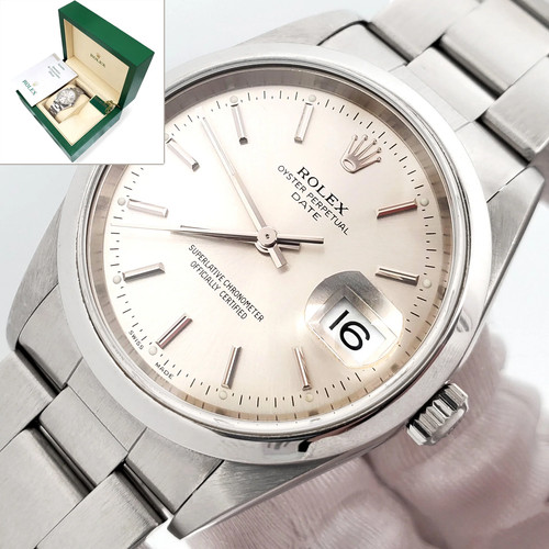 Rolex data 2003 - 34mm, argento