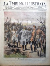 La Tribuna Illustrata 4 Novembre 1917 WW1 Incendio Viareggio Cucina Milano Roma