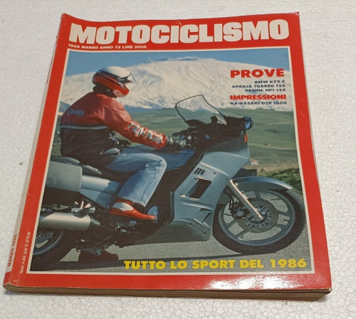 Motociclismo 1986 bmw - bmw, k75