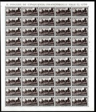 Feuille Francesco Paolo Michetti de cinquante exemplaires