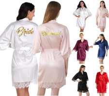 Accappatoio da sposa in raso