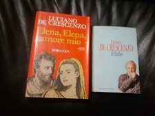 2 LIBRI LUCIANO DE CRESCENZO - MONDADORI: ELENA ELENA AMORE MIO - IL DUBBIO
