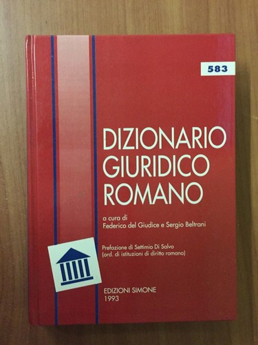 Dizionario giuridico romano - romano,