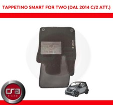 SET 2 TAPPETI TAPPETINI MOQUETT RICAMO 2 ATTACCHI SMART FORTWO 2 POSTI 453 2014>