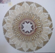 Rosone n.13  in Marmo Anticato