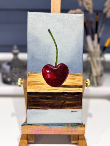 Ciliegio tavola quadro olio - ciliegio,