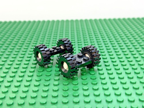 Lego black axel plate - black, 2x2