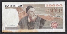 ITALIA - BANCONOTA DA 20000 LIRE TIZIANO DEL 1975 SERIE QA...D