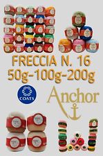 COATS FRECCIA ANCHOR COTONE PER UNCINETTO 100% FILO DI SCOZIA N.16 50g/100g/200g