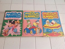 LOTTO DI 3 FUMETTI MEGA ALMANACCO WALT DISNEY NUMERI 356-376-383 ED.MONDADORI 