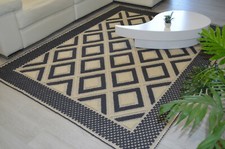 TAPPETO ROMBI LANA ARTIGIANATO