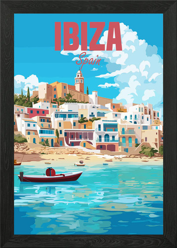 Poster viaggio ibiza spagna - viaggio,