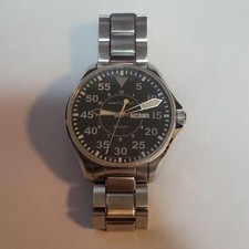 Orologio Uomo HAMILTON Khaki Pilot H646110 Quadrante Nero 42mm con Numeri Arabi  