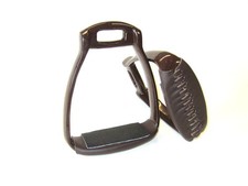 Staffa in alluminio marrone e