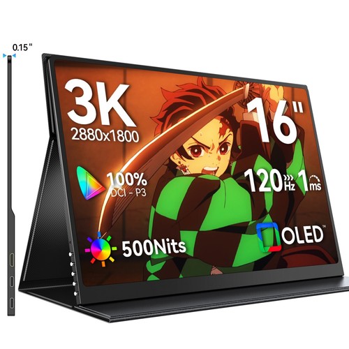 Monitor portatile 3k 120hz - monitor, 16"